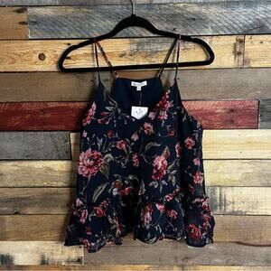 Patrons Of Peace Navy‎ Floral Tank Small